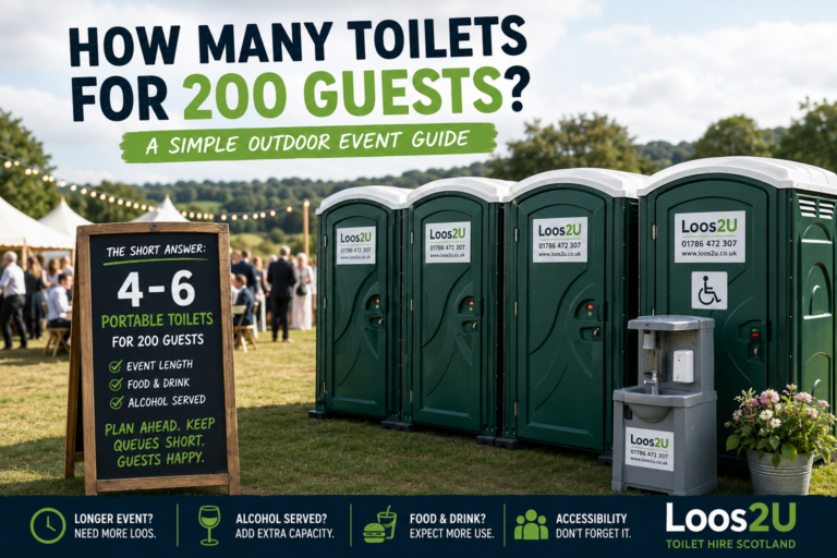 How Many Toilets for 200 Guests